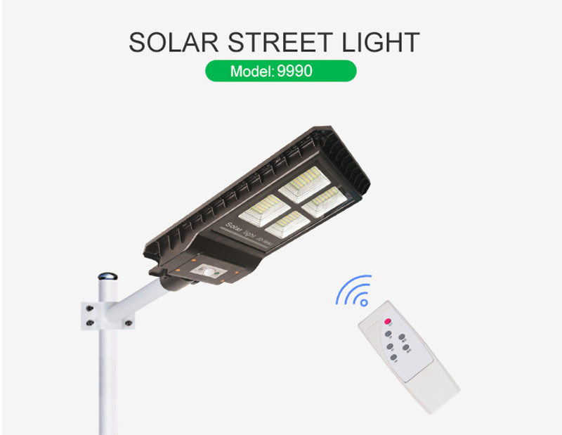 Aluminum Alloy LED Solar Street Light All In One 60W Lithium Ion Battery
