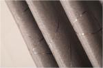 Embossed Black Out Window Curtain with Flocking