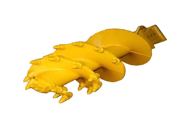 Customized Size Heavy Duty Rock Augers Double Cut Single Flight Conical Drilling