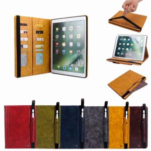 China Samsung &amp; Ipad super good quality card holder wallet leather case with pen holder, Ipad leather case, Samsung leather factory