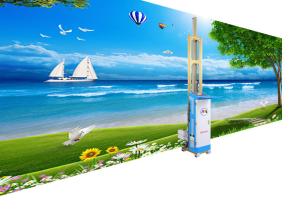 China 2880 Dpi Vertical Wall Printer Auto Blank Skip Bidirectional Painting factory
