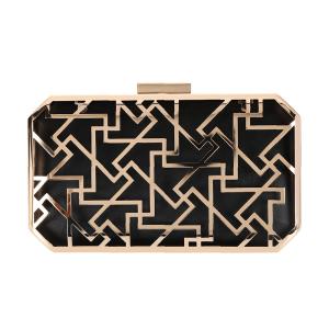 China Octagon Woman Handbag Hollow Out Clutch Frame 19*11cm factory