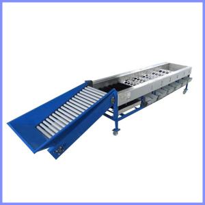 China apple cleaning and sorting machine, apple grading machine, apple grader factory