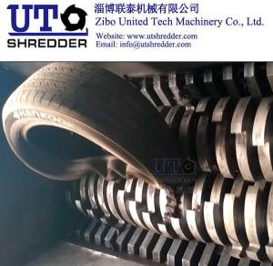 China good performance Tire Shredder / Waste Tire Recycling Machine / double shaft shredder / tyre shredder factory