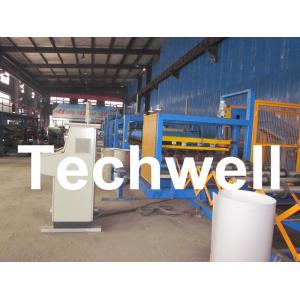 China Automatic Custom Rock Wool Sandwich Panel Forming Machine With 50 - 250mm factory