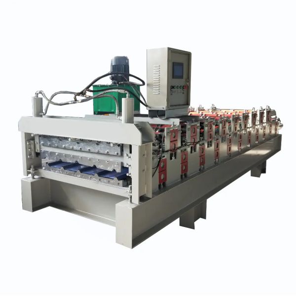 China Hydraulic Shear Double Layer Roofing Sheet Machine  8-15m/Min factory
