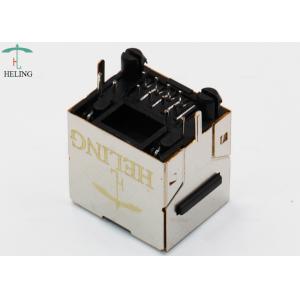 15 U" Right Angle Cat 5 RJ45 Connections For Networking / Communication