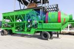 Small 25m3 / H Universal JZM500 Mobile Concrete Batching Plant For Building