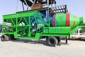 China Small 25m3 / H Universal JZM500 Mobile Concrete Batching Plant For Building Works factory