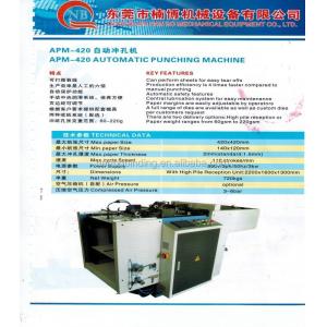 60g-220g Automatic Paper Punching Machine Calendar Use