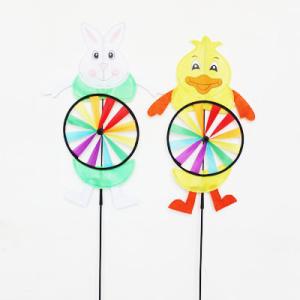 China Spring seasonal windmill yard stake bunny duck factory