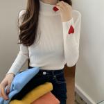 Autumn Winter Women Knit Sweater , High Neck Knit Sweater
