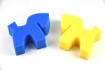 Yellow Sponge 14cm*11cm*3.8cm or 21.5cm Horse Grooming Tools shaped like a horse