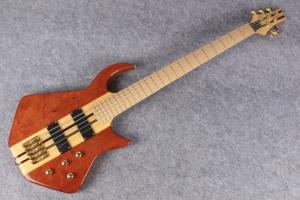 China 5 strings butterfly electric bass guitar Alien spider bass in neck thru body style factory