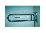 Commercial Toilet Hardware Flip Up Grab Bar With Anti - Skidding Surface