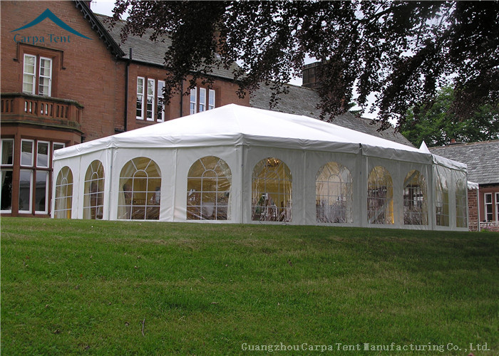 10m * 25m White Marquee Western Shelter Tents With Sun Proof Tent Fabric