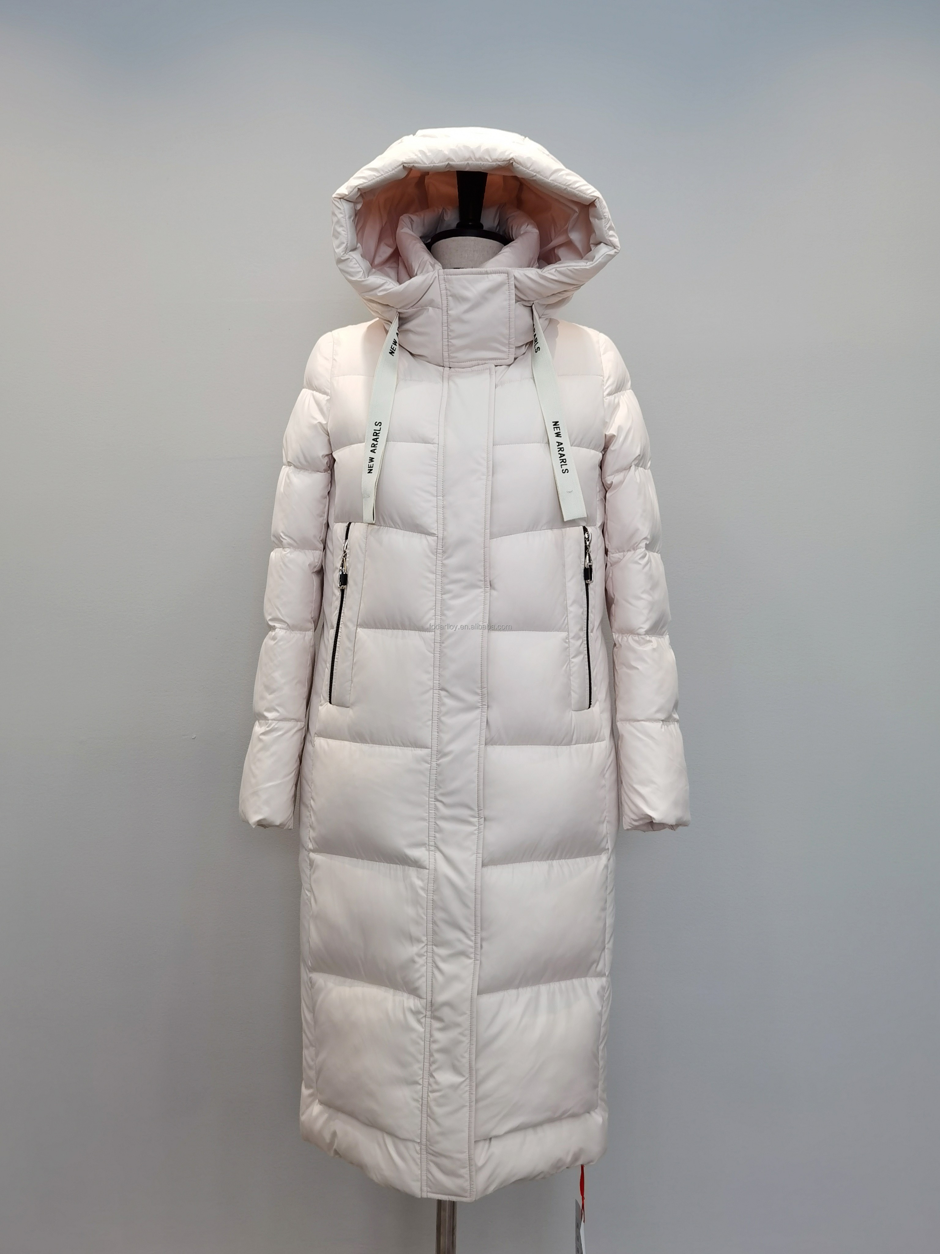 FODARLLOY Ladies Warm Hooded Cotton-padded Clothes Slim Long Down Winter Jackets Women Coats Woman Coat C77W