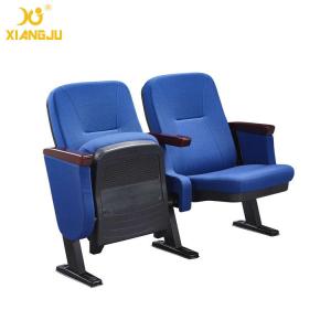 China Fabric Auditorium Seating Floor Fixed Church Hall Chairs / Low Back Chair factory
