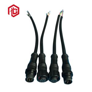 China IP68 Waterproof Industrial Rubber Connector 2pin Male Female Max Wire Size OD 6.5mm 10mm factory