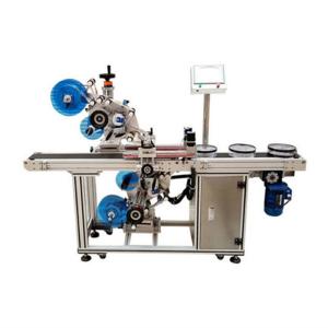 China Sticker Automatic Top And Bottom Labeling Machine Automatic Bottle Labeling Machine on sale