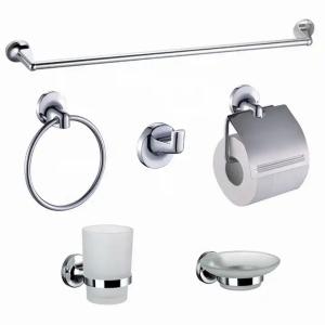 China Modern Sanitary Ware Set Zinc Alloy Chrome Bathroom Accessory factory