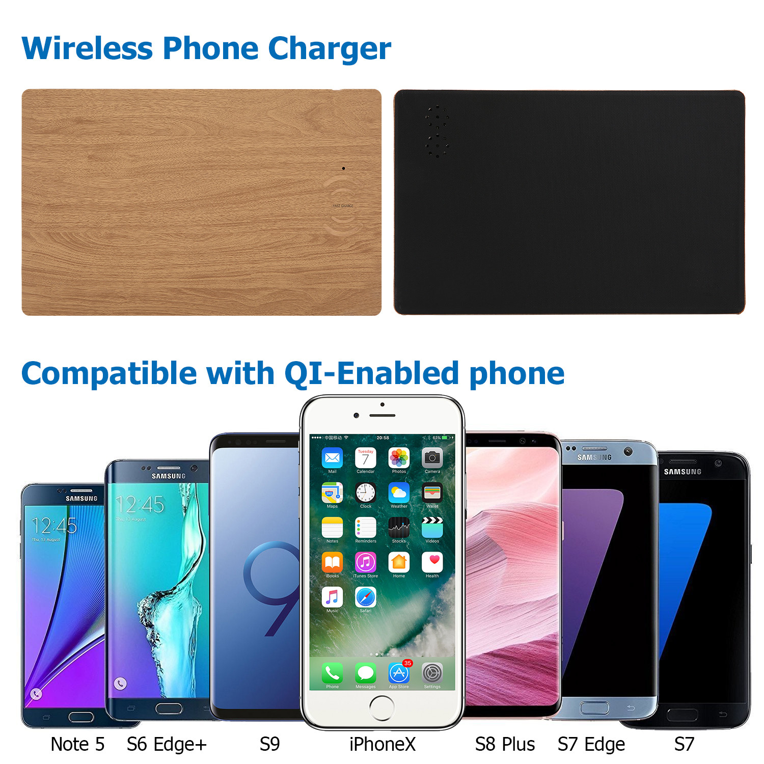 10W MOUSE PAD WIRELESS CHARGER Fast WIRELESS CHARGER Leather fast qi wireless charging charger mouse pad for iPhone