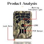 PR 300A Hunter Trail Camera 30FPS IP54 Waterproof TF Card 720p