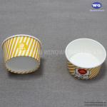 Custom Logo 3.5 Oz Ice Cream Paper Cups-Isposable Paper Dessert Bowls For Hot