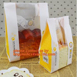 Customize Translucent Window Brown Greaseproof Kraft Paper Bag Special Opp