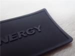 Shiny Black TPU Custom Clothing Patches Size 3*4.5cm Wear Resistance