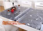 DIY Round PVC Table Cover Protector Desk Mat Table Cloth Pvc Transparent