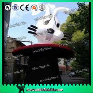 China Outdoor Christmas Lovely Inflatable Rabbit For Advertisement 210D Oxford Cloth factory