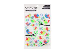 China Custom Flocking Stickers Printing Service Neon Decorative Promotional Gifts Support factory