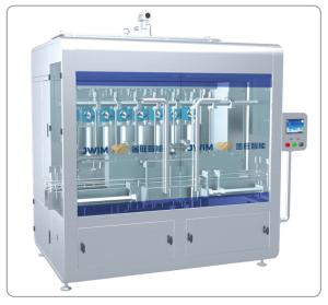 China 4 6 8 10 12 Head Linear Piston Liquid Filling Machine Automatic Jar Filling Machine 1-5L on sale