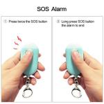 Rechargeable LED Flashlight Sos Self Defense Siren Emergency Siren Alarm