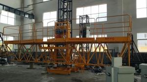 China Person And Material Mast Climbing Work Platform 10m - 150m Length factory