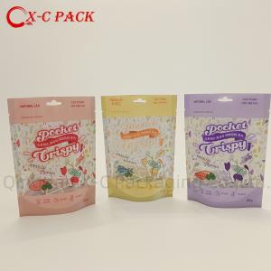China Recyclable plastic pet food packaging aluminized doypack stand up bag resealed factory
