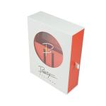 Rigid Cardboard Cosmetic Packaging Box Makeup Set Cosmetic Gift Box With Clear