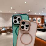 Slim Magsafe Phone Case Shockproof Hard PC Phone Case Translucent