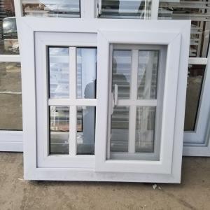 China Simple Installation Double Glazed Pvc Sliding Window With Comprehensive factory