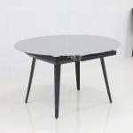Round 105kg Extendable Dining Room Table Sets Sintered Stone Dining Table