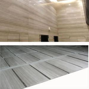 Export polished high quality wood grain marble tile