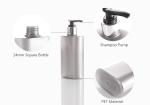 Square Gray Toiletries Plastic 200ml Shampoo Pump Bottles