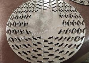 China 9&quot; Diameter Round Stainless Steel Nail Plates Easy To Press Timber 1.2m Thickness factory