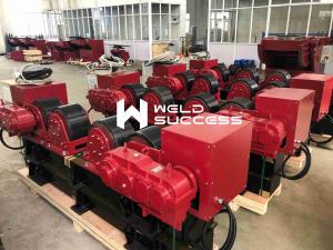 China Bolt Adjustment 20T Pipe Welding Turning Rolls With Foot Pedal Control factory