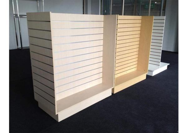 Customized Slatwall Display Units , Store Display Shelving For Sport Clothing