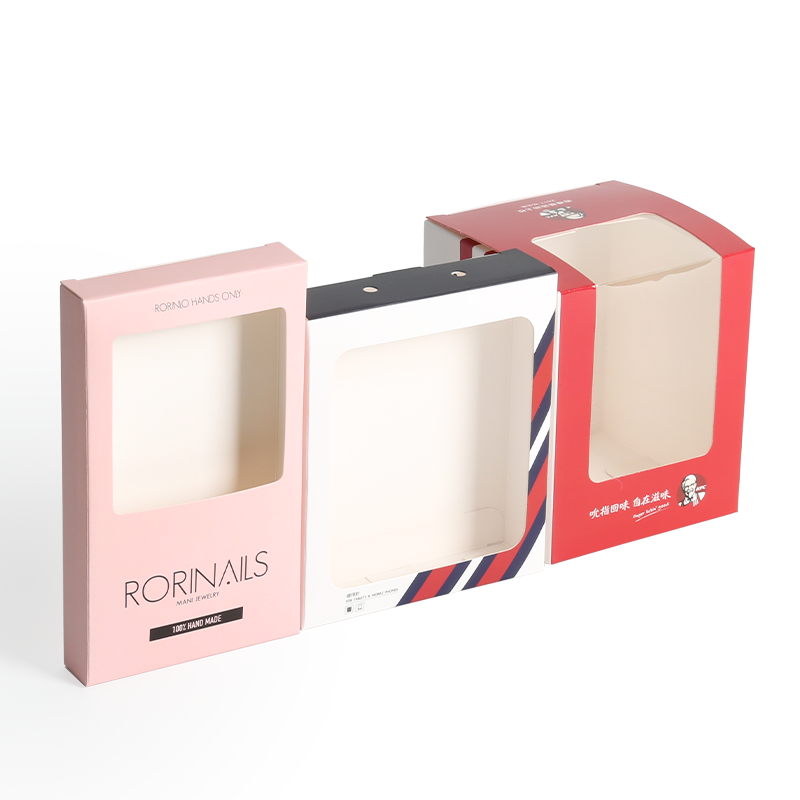 Eco Friendly Corrugated Board Packaging Boxes With PET Window Custom Shape
