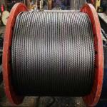 6x19 FC 10MM Ungalvanized Steel Wire Rope Steel Cable Processing Service for