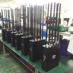 China 55W Anti Drone Jammers VIP Protection Defence Up To 1500m Range factory
