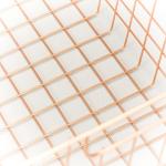Gold Wire Line Metal Wardrobe Organizer Drawer Organizer Household Metal Basket